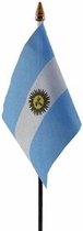 Argentinie mini vlaggetje op stok 10 x 15 cm