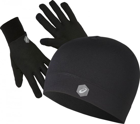 Asics Sporthandschoenen Unisex - Set van handschoenen met muts