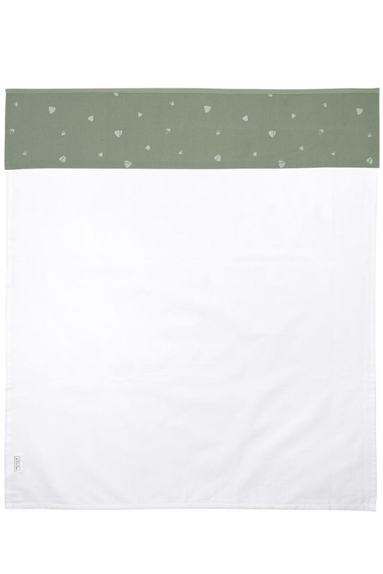 Meyco ledikantlaken Sweet triangle - 100x150 - stone green