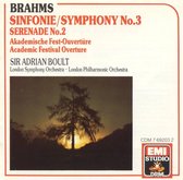 Brahms: Symphony No. 3; Serenade No. 2