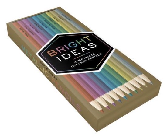 Bright Ideas Metallic Colored Pencils 10 Colored Pencils Chronicle Books bol