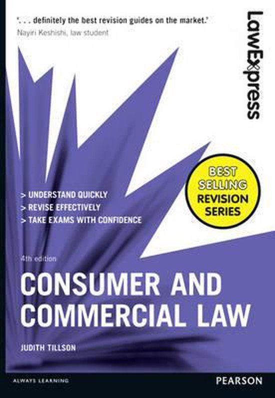 Law Express Consumer & Commercial 9781292086972 Judith Tillson