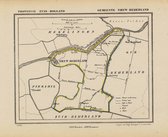 Historische kaart, plattegrond van gemeente Nieuw-Beijerland in Zuid Holland uit 1867 door Kuyper van Kaartcadeau.com