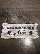 Tekstbord Vandaag kies ik voor 30 x 12 cm