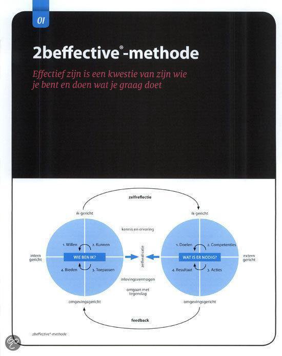 Diagram van de 2effective-methode met cirkels voor zelfreflectie, kennis en ervaring