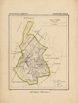 Historische kaart, plattegrond van gemeente Beek in Limburg uit 1867 door Kuyper van Kaartcadeau.com
