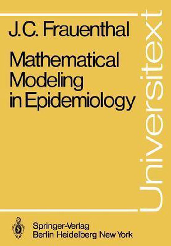 Universitext- Mathematical Modeling in Epidemiology - cover