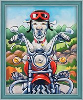 Diamond Painting Dog the Biker 24 x 30 cm