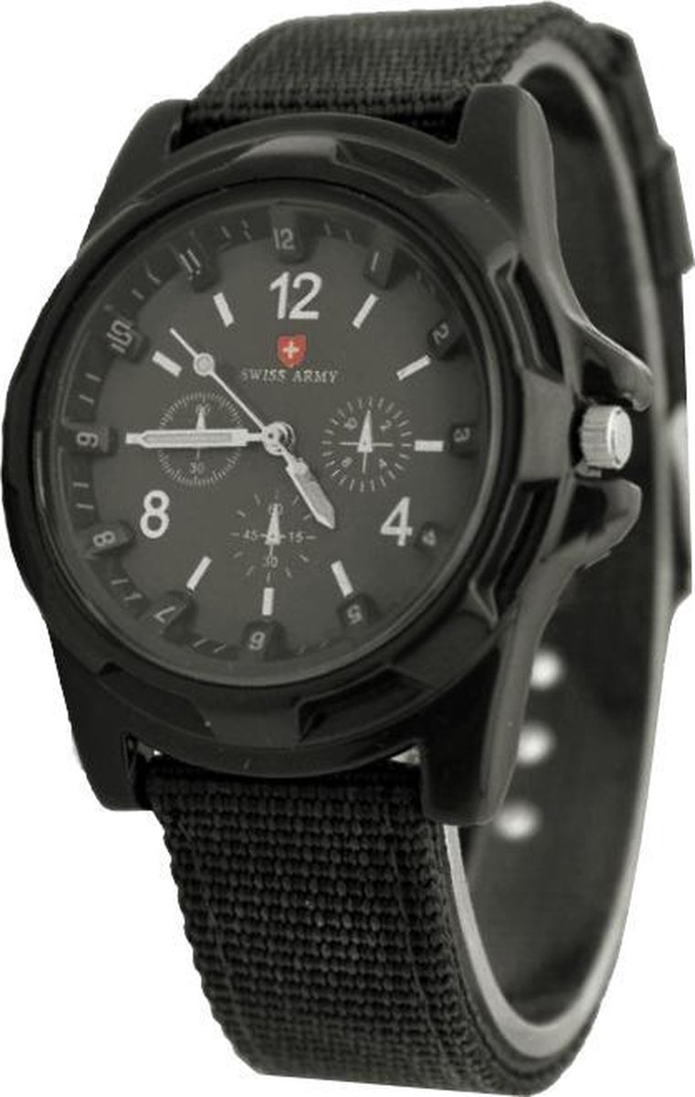 Swiss Army Horloge Zwart | Nylon | Ø 40 mm | Fashion Favorite