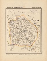Historische kaart, plattegrond van gemeente Chaam in Noord Brabant uit 1867 door Kuyper van Kaartcadeau.com