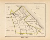 Historische kaart, plattegrond van gemeente Middelharnis in Zuid Holland uit 1867 door Kuyper van Kaartcadeau.com