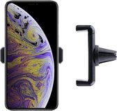 Shop4 - iPhone Xs Autohouder Verstelbare Ventilatierooster Houder Zwart