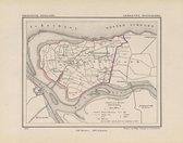 Historische kaart, plattegrond van gemeente Wissekerke in Zeeland uit 1867 door Kuyper van Kaartcadeau.com