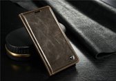 Samsung Galaxy Note 7R rustiek leren boekhoesje bruin