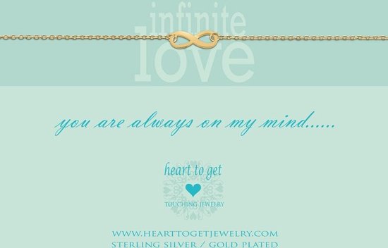 Heart to Get  - Infinity - Armband - Goud