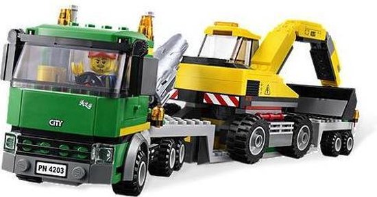 aankunnen Glimp Getuigen LEGO City Graafmachinetransport - 4203 | bol.com