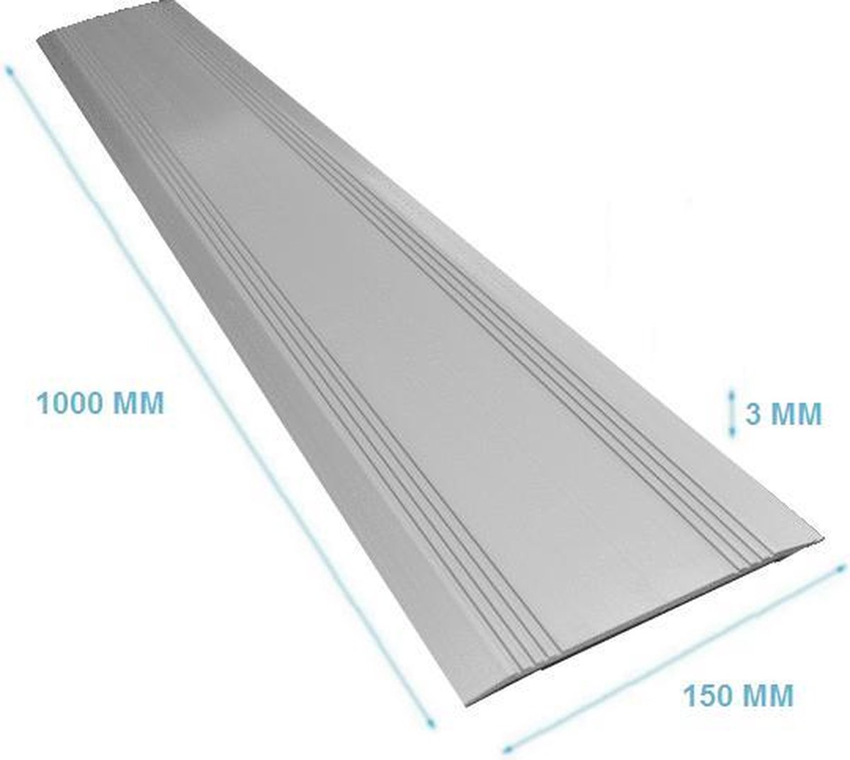 Goedkoopste Drempelvervanger - 3 x 150 x 1000 mm Aluminium