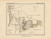 Historische kaart, plattegrond van gemeente Gronsveld in Limburg uit 1867 door Kuyper van Kaartcadeau.com