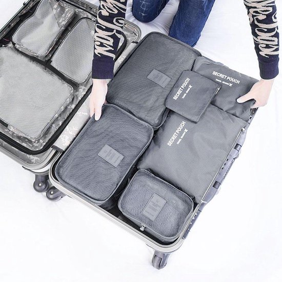 Koffer Organizer - Reistassen Set - Packing Cube Set - Reis - Bagage... | bol.com