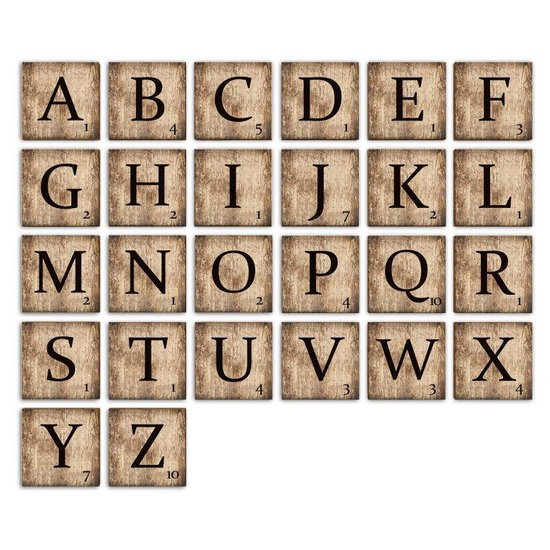 annuleren visueel Wennen aan Scrabble Letter U - 10x10 cm - decoratieletters scrabble - houten letters -  scrabble... | bol.com