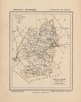 Historische kaart, plattegrond van gemeente Delden Ambt in Overijssel uit 1867 door Kuyper van Kaartcadeau.com