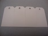 Bruine labels 55 x 110 mm, 100 stuks