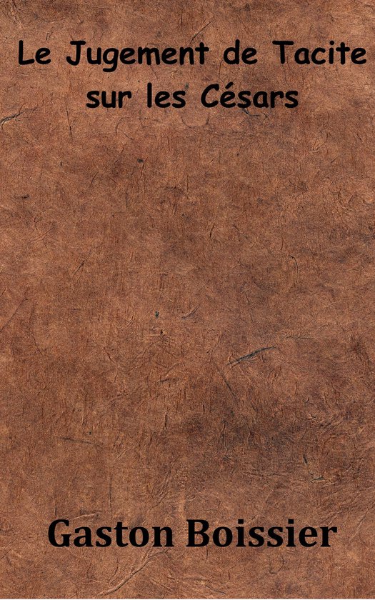Le Jugement de Tacite sur les Césars - cover