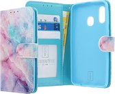Samsung Galaxy A40 hoesje - CaseBoutique - Blauw - Kunstleer