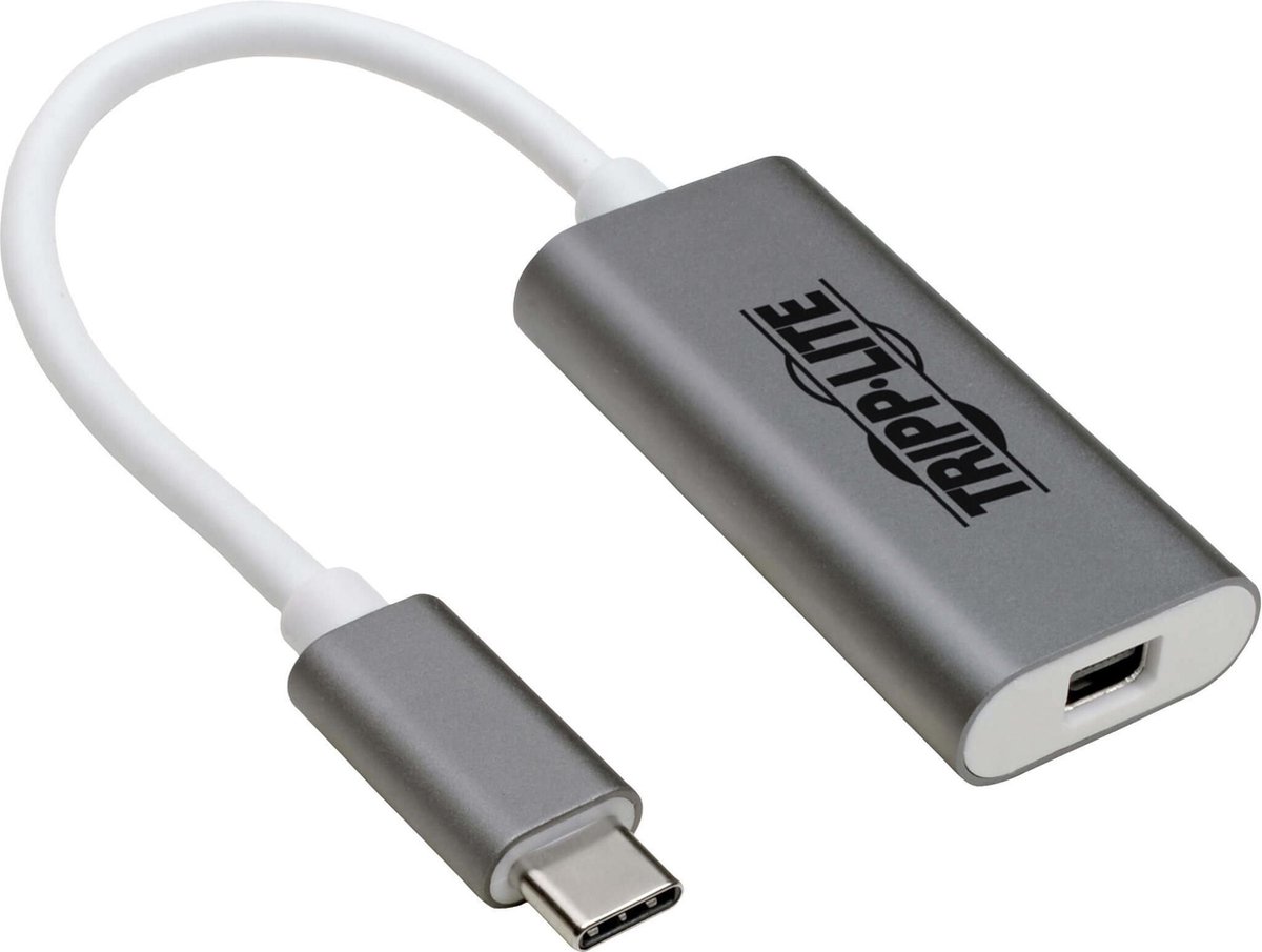Tripp-Lite U444-06N-MDP-AL USB-C to Mini DisplayPort Adapter (M/F) - 3.1, Gen 1, 3840 x 2160 (4K), 5 Gbps, Aluminum Housing TrippLite