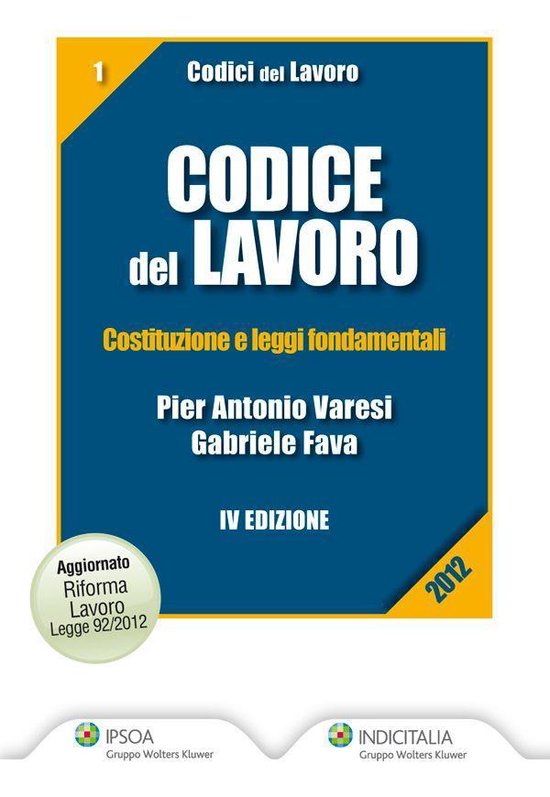 Codice del Lavoro - cover
