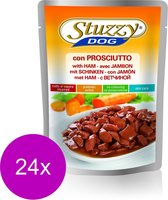 Stuzzy Pouch Adult 100 g - Hondenvoer - 24 x Ham