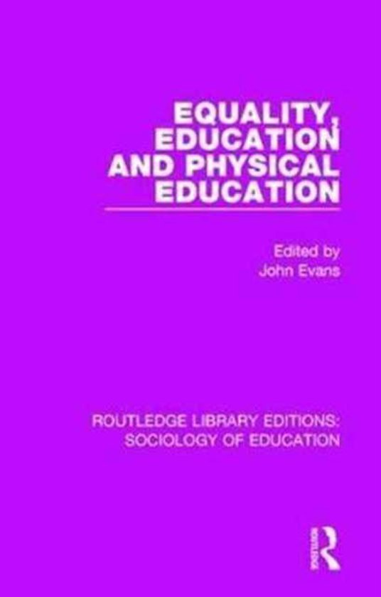 Routledge Library Editions: Sociology of Education- Equality ... - cover