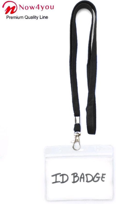 Koe Print Badge Houders met Lanyards ID Kaarthouder Verticale Card