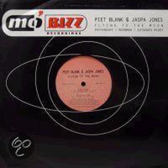 Mo's Bizz Recordings label van Piet Blank & Jaspa Jones Flying To The Moon vinyl.