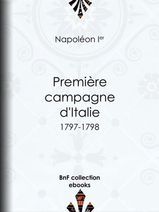 Première Campagne d'Italie - cover