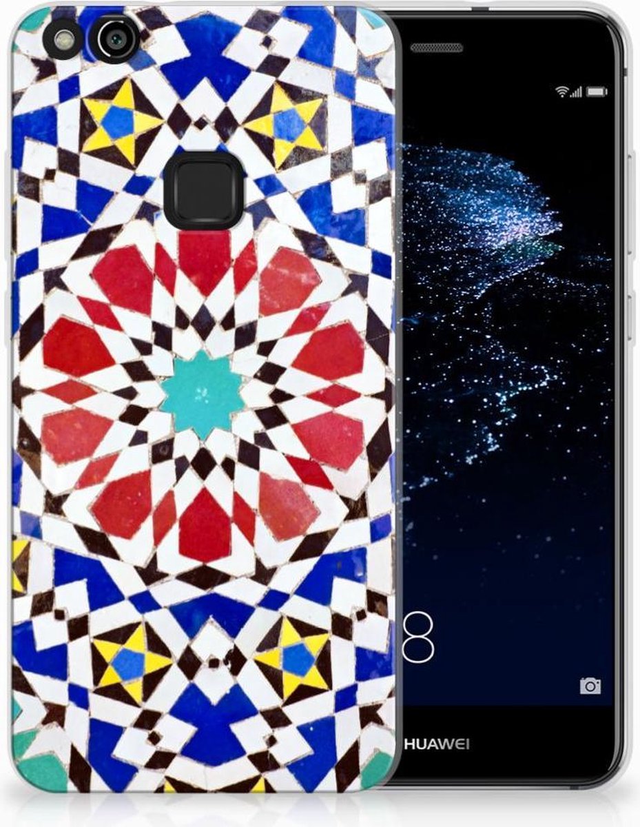 Huawei P10 Lite TPU Siliconen Hoesje Mozaïek