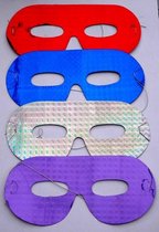4 oogmaskers voor kinderen en volwassenen - karton