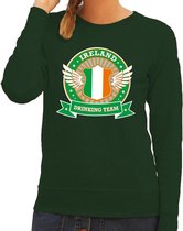 Groen Ireland drinking team sweater dames M
