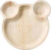 Feestbord berenkop van palmblad Ø22 cm (12 stuks)
