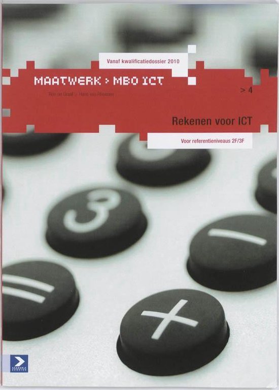 Rekenen voor ICT 4 MBO 2F/3F, Ron de Graaf 9789039526231 Boeken