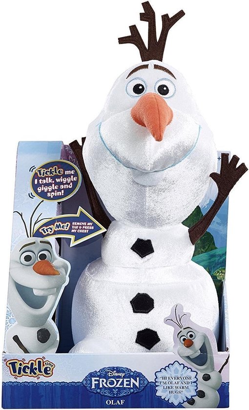 Disney Frozen Olaf knuffel 36 cm, lacht, praat, wiebelt en draait | bol.com