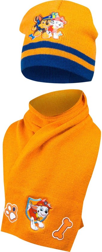 Paw patrol|muts en sjaal set|kleur oranje Mt 48/51|Paw Patrol | Ensemble  bonnet et... | bol.com