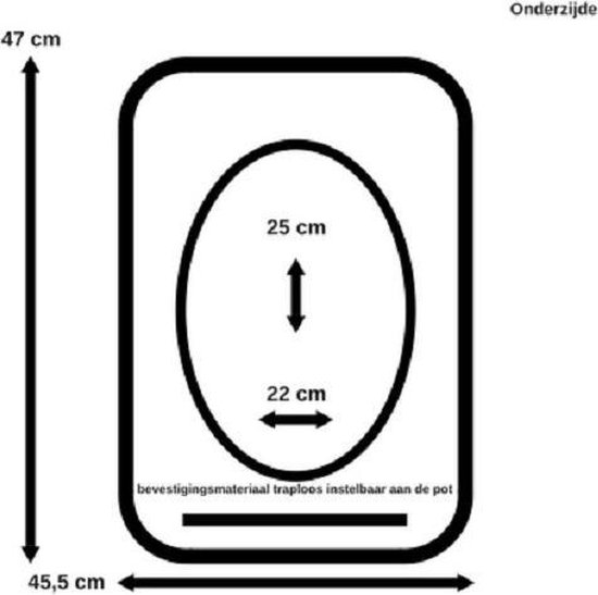 Drive toiletverhoger hoogte verstelbaar 3 standen - 6,5/10/13,5cm hoog