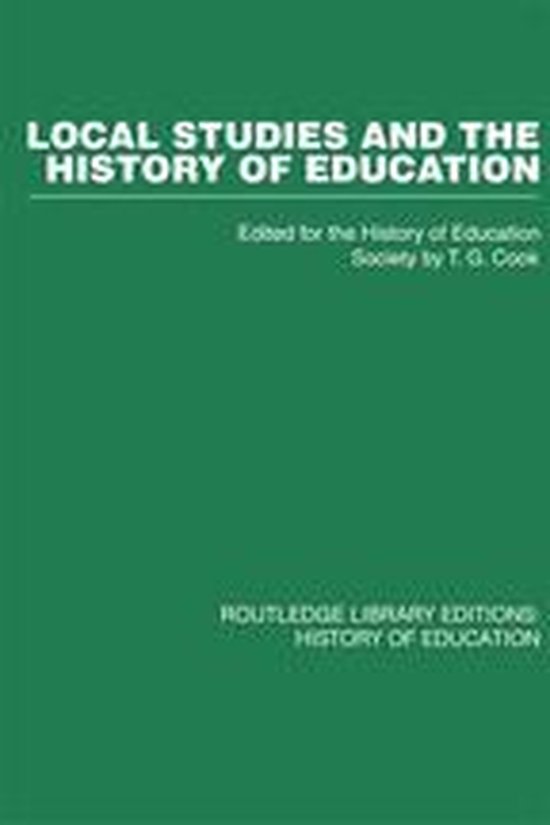 Local Studies and the History of Education - cover