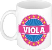 Viola naam koffie mok / beker 300 ml  - namen mokken