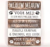 Panneaux muraux en bois disant conseil chat proverbes décoration de la maison cadeau anniversaire