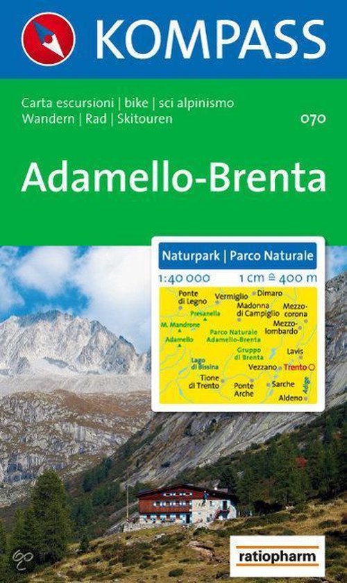 070: Naturpark / Parco Naturale Adamello - Brenta 1:40, 000