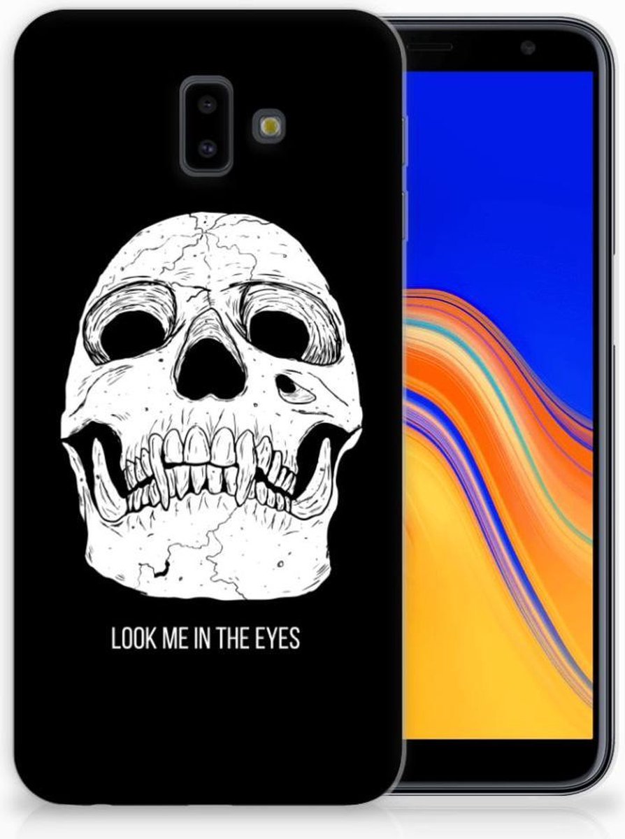 TPU Hoesje voor Silicone Back Case Samsung Galaxy J6 Plus (2018) Skull Eyes