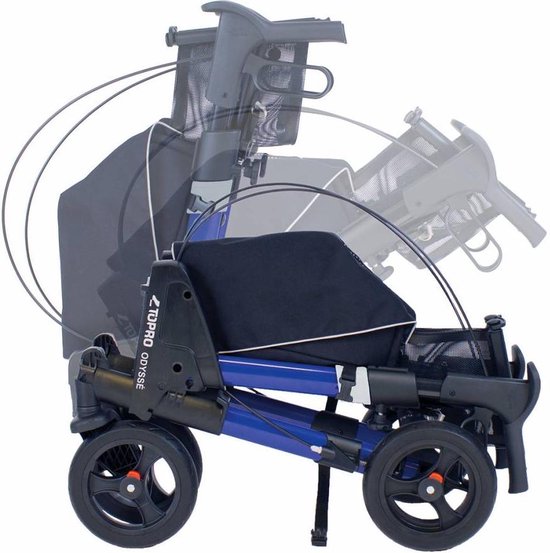 Topro Troja Odyssé Rollator - Dubbel Opvouwbaar Blauw