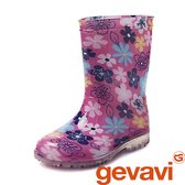 Gevavi Boots - Fien meisjeslaars pvc roze bloem